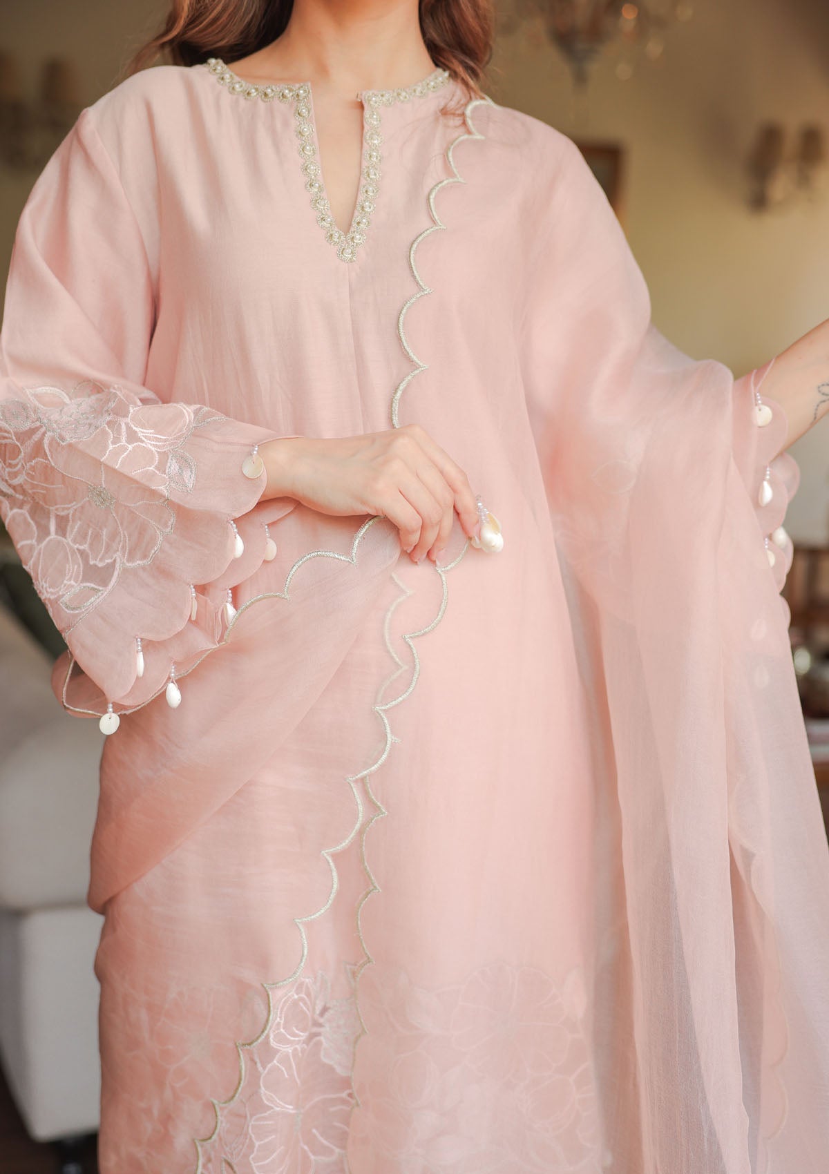Blush Applique Duo