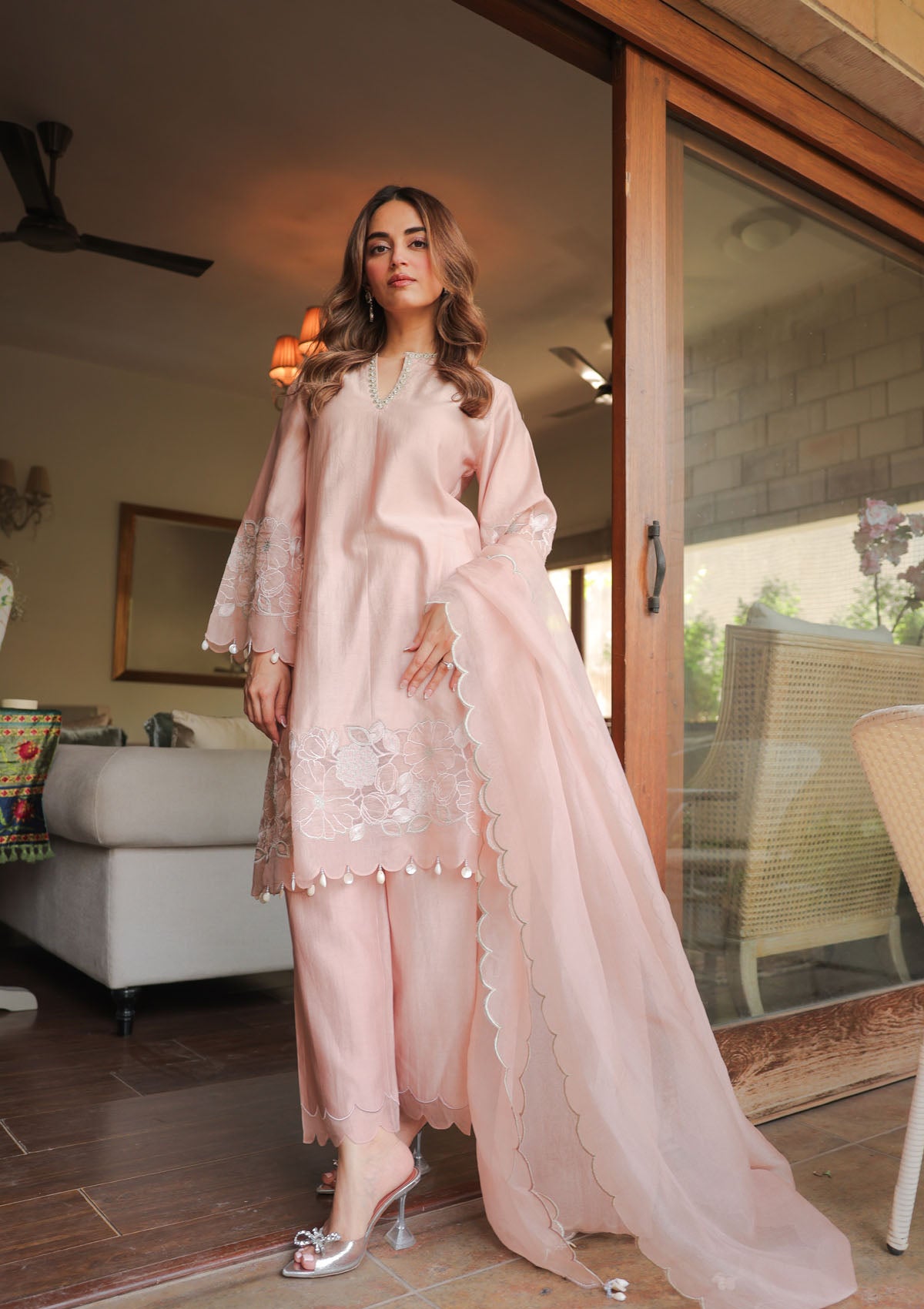 Blush Applique Duo
