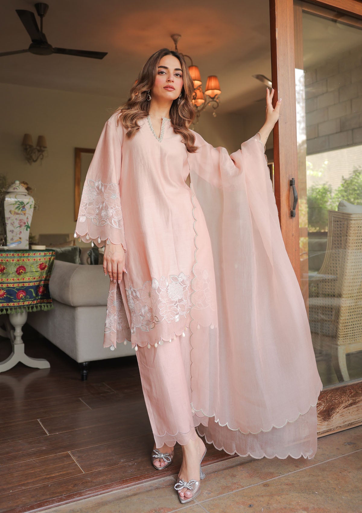 Blush Applique Duo