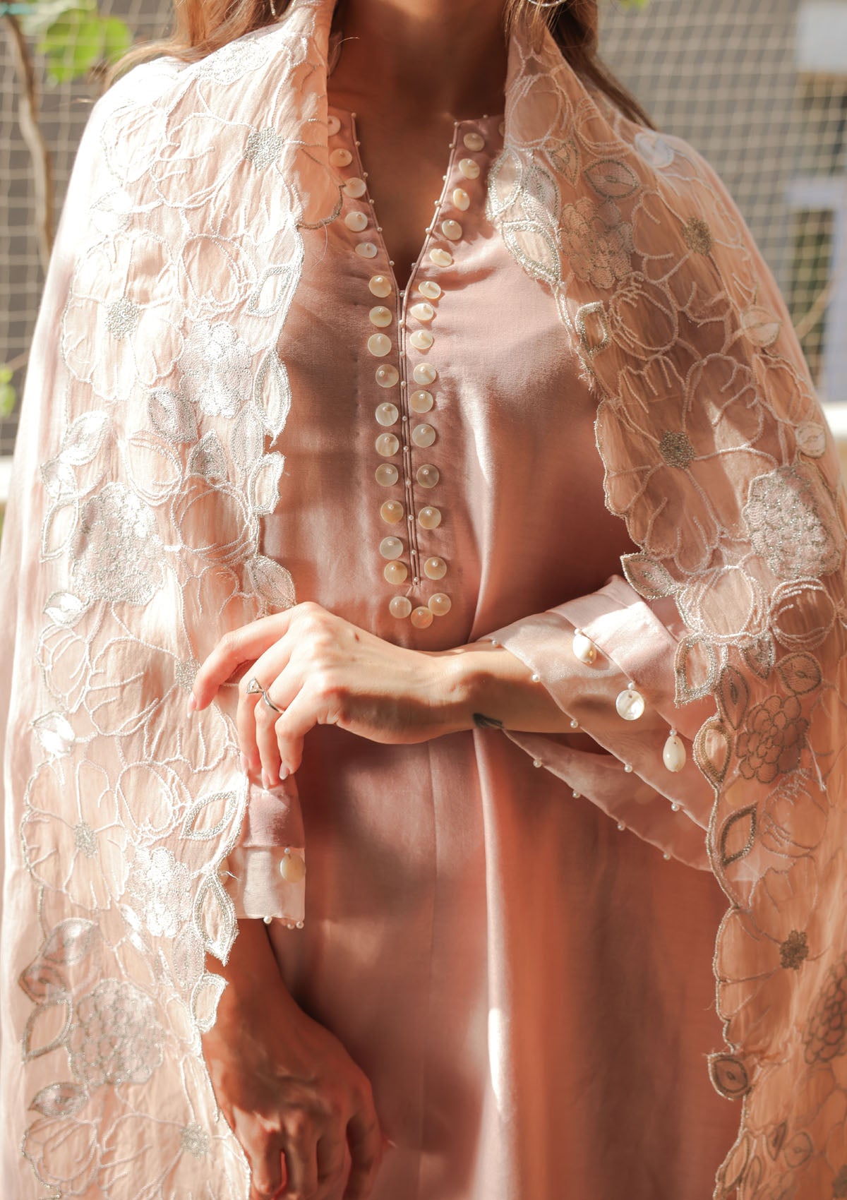 Blush A-line Kurta Set
