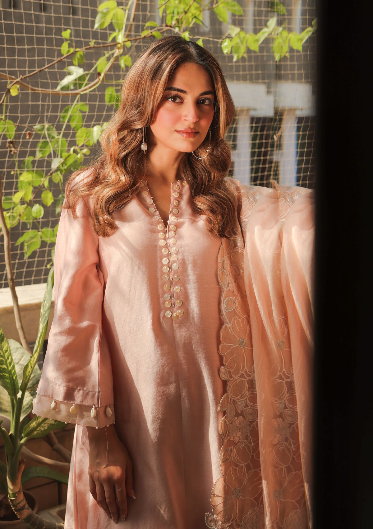 Blush A-line Kurta Set