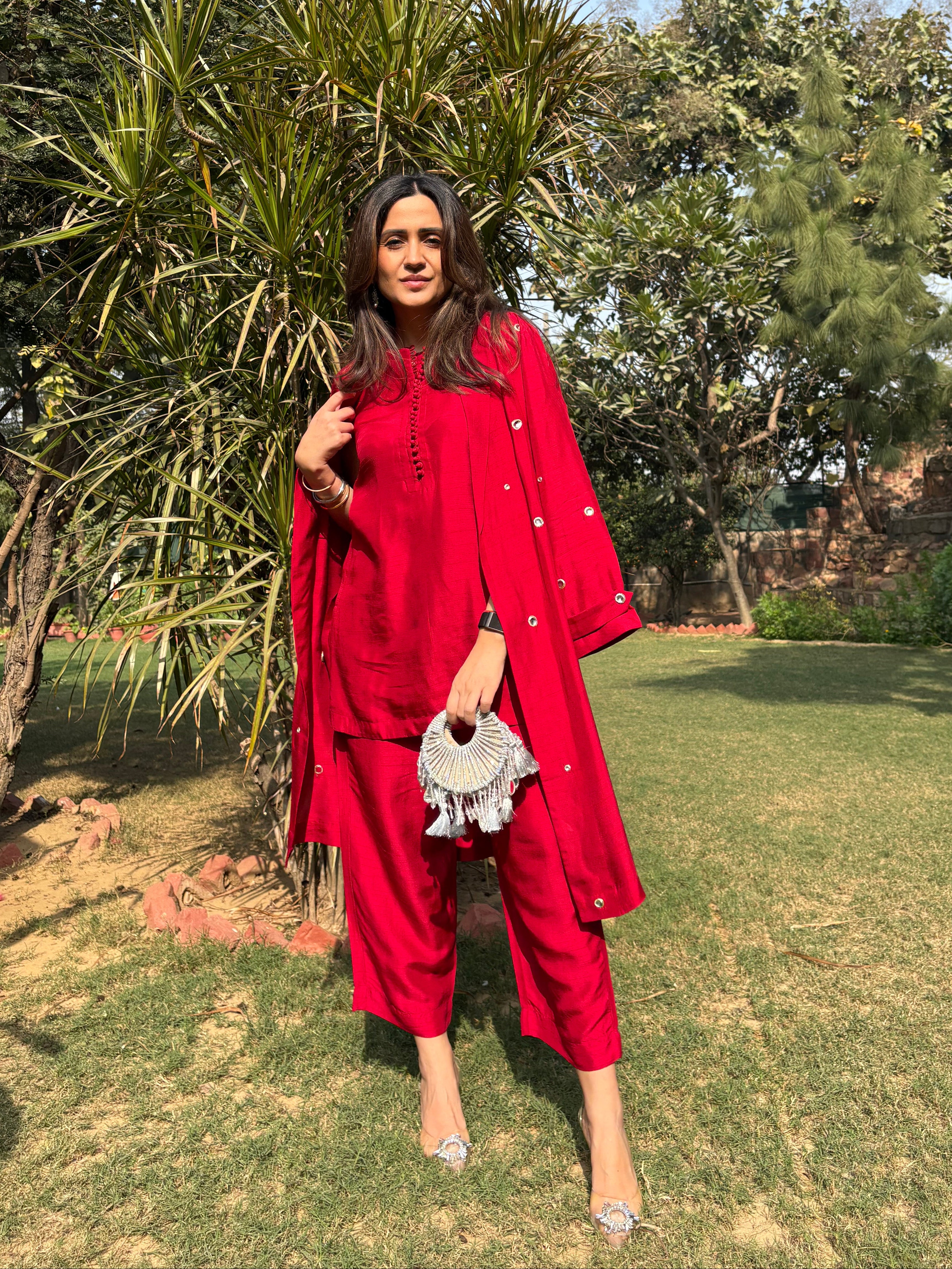 Ruby Stardust Trench Trio Set