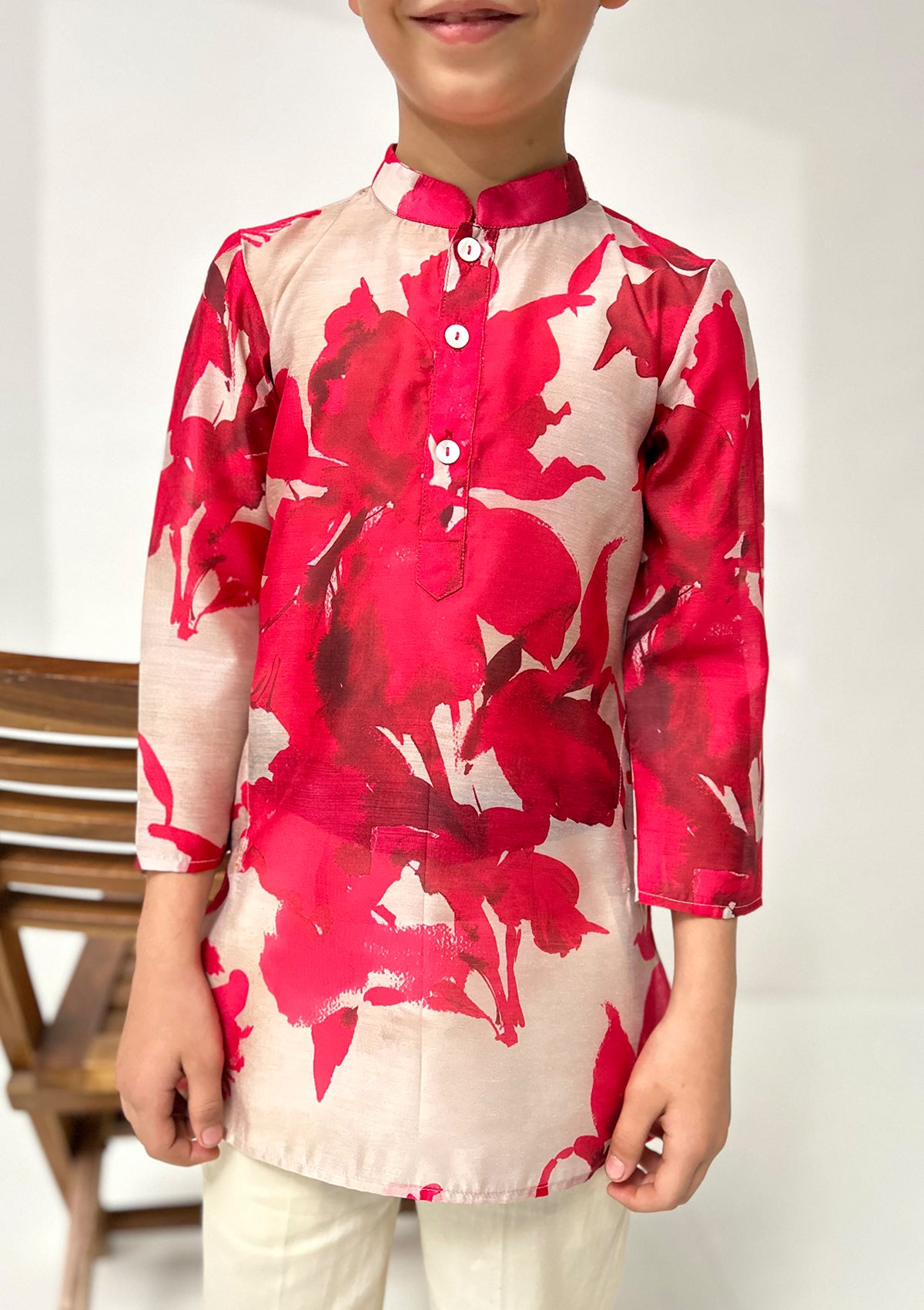 Kids Amara Fuchsia Kurta Set