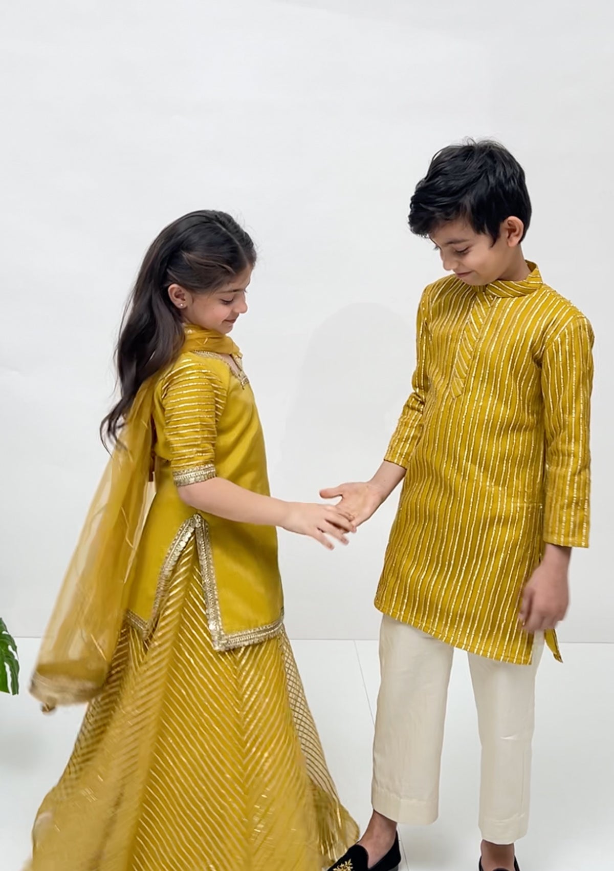 Kids Amber Gota Lehenga Set