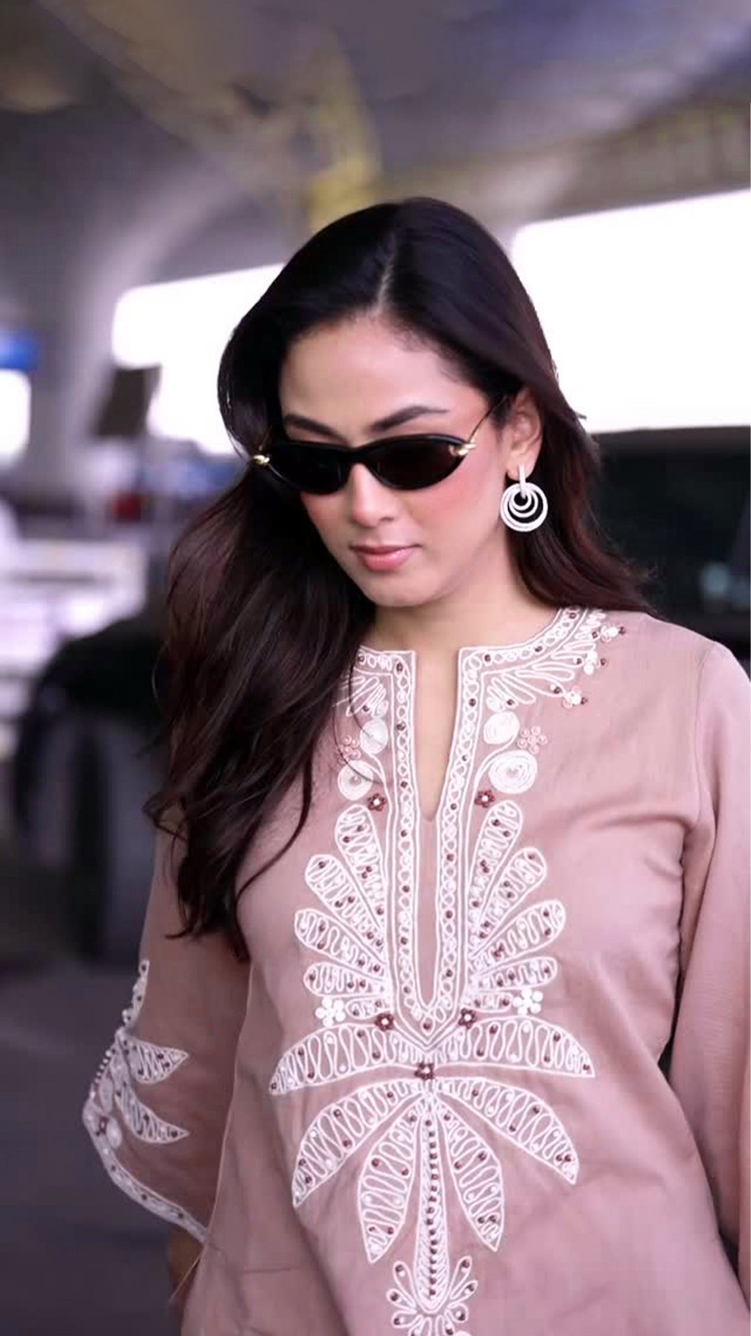 Mira Kapoor in Khakhi Palm Co-ord Set