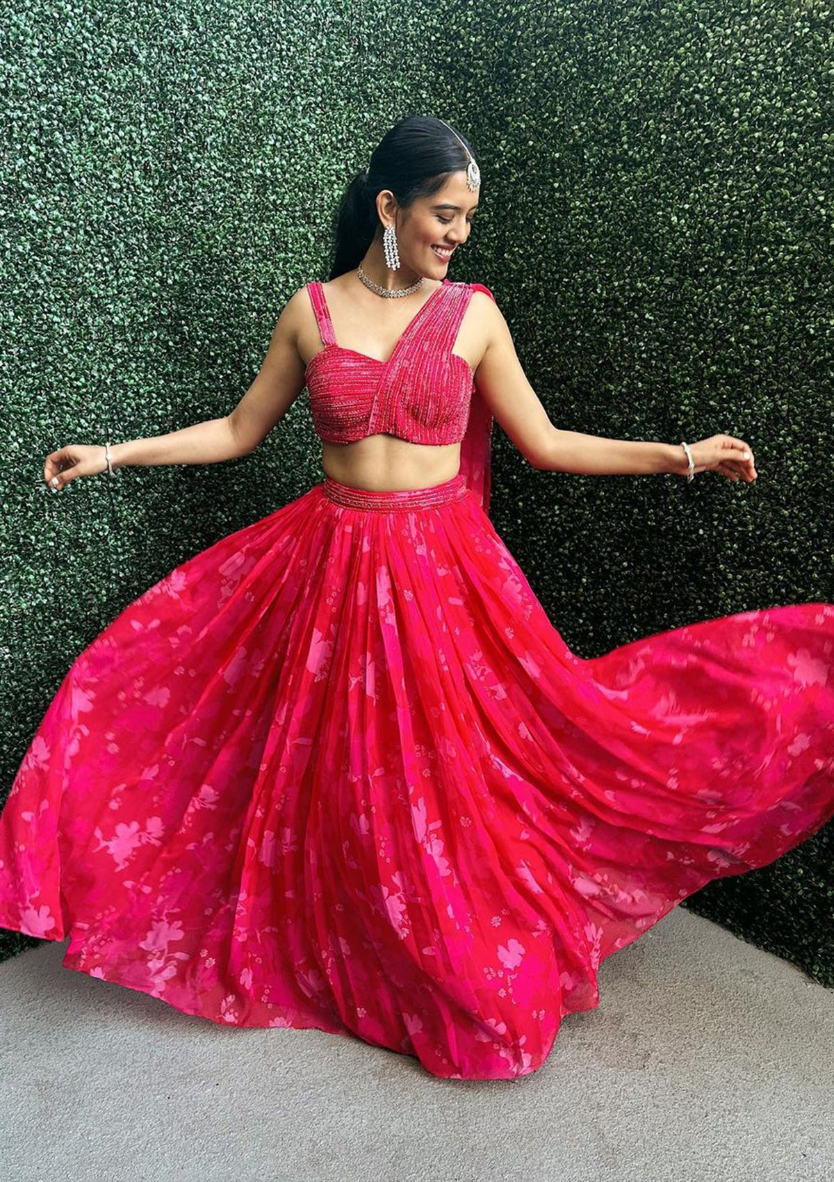 Bagh Peony Lehenga Set