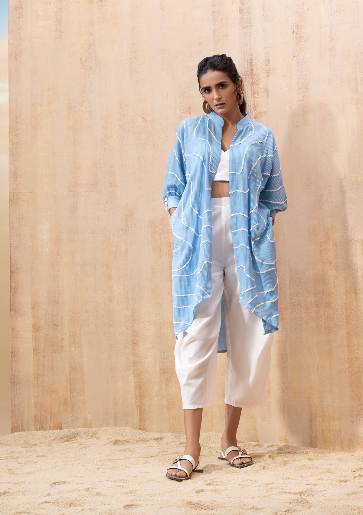 Powder Blue Wave Trio Set