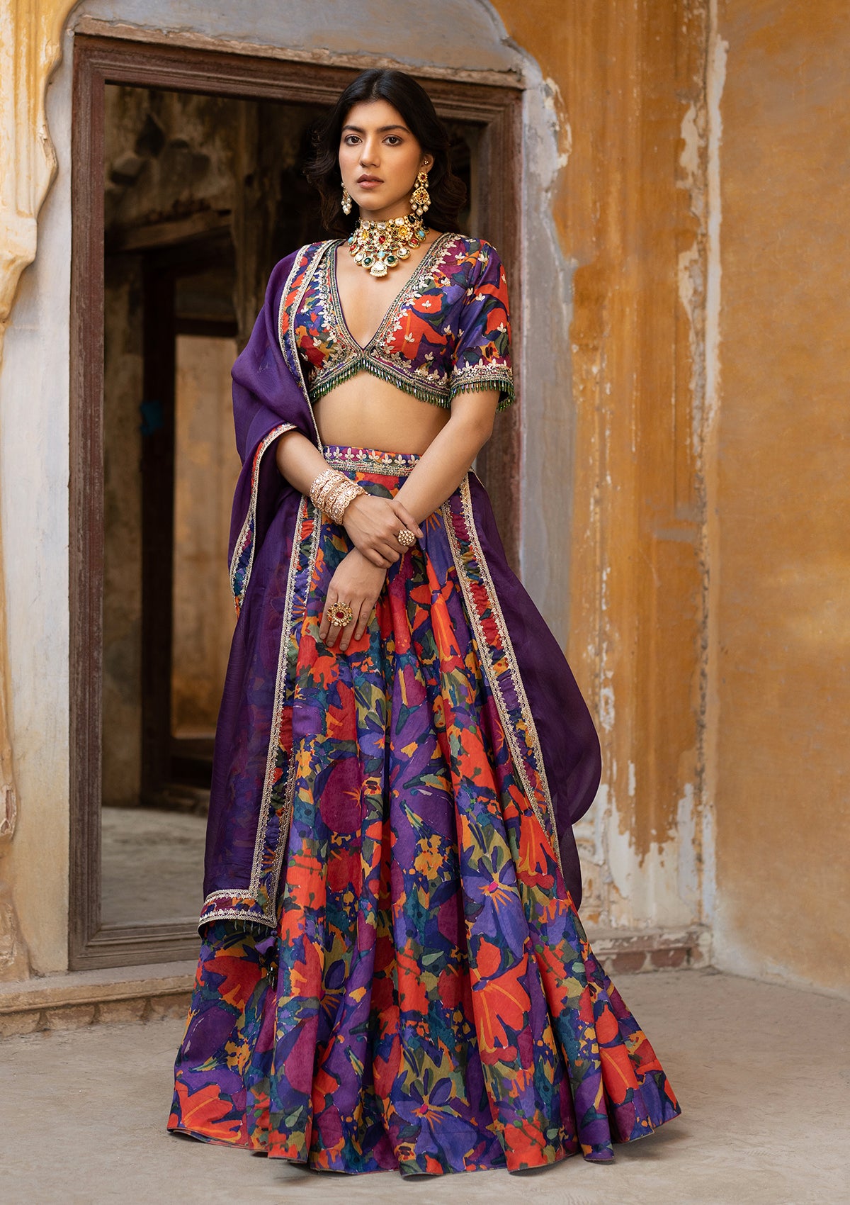 Rang Embroidered Lehenga Set