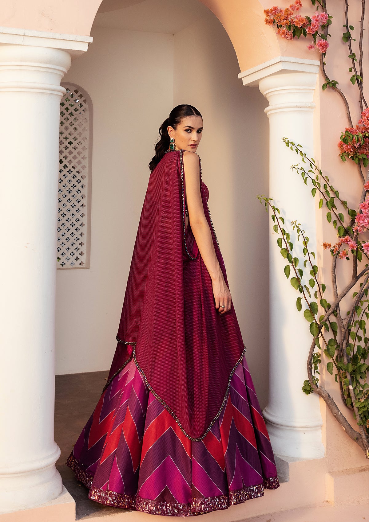 Leher Ruby Lehenga Set - Seeaash