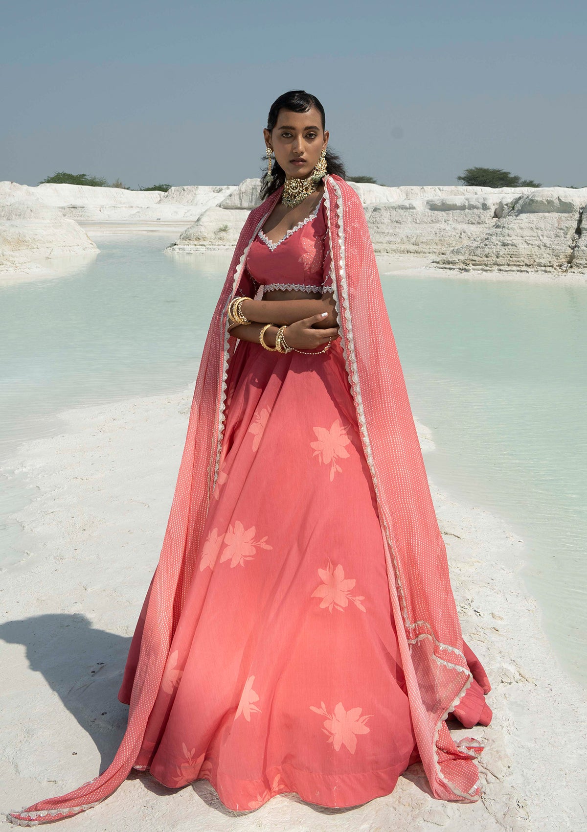 Ashna Shroff in Zahra Peony Lehenga Set - Seeaash