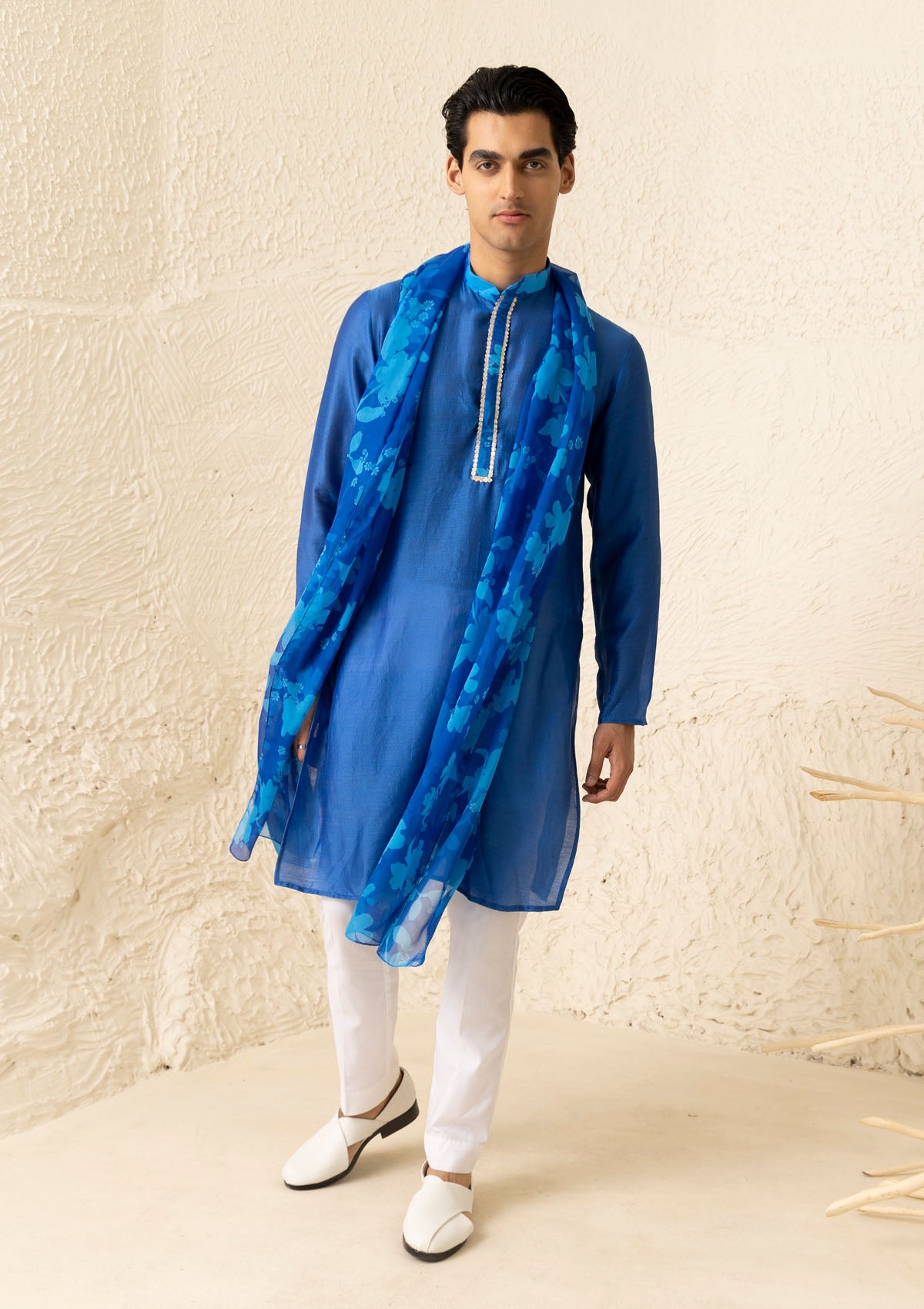 Sapphire Embroidered Long Kurta