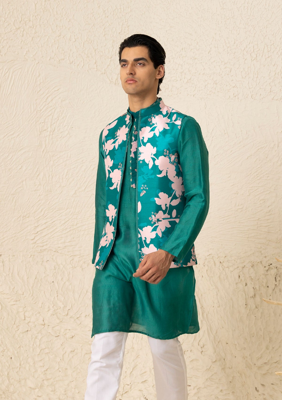 Bagh Emerald Bundi Set