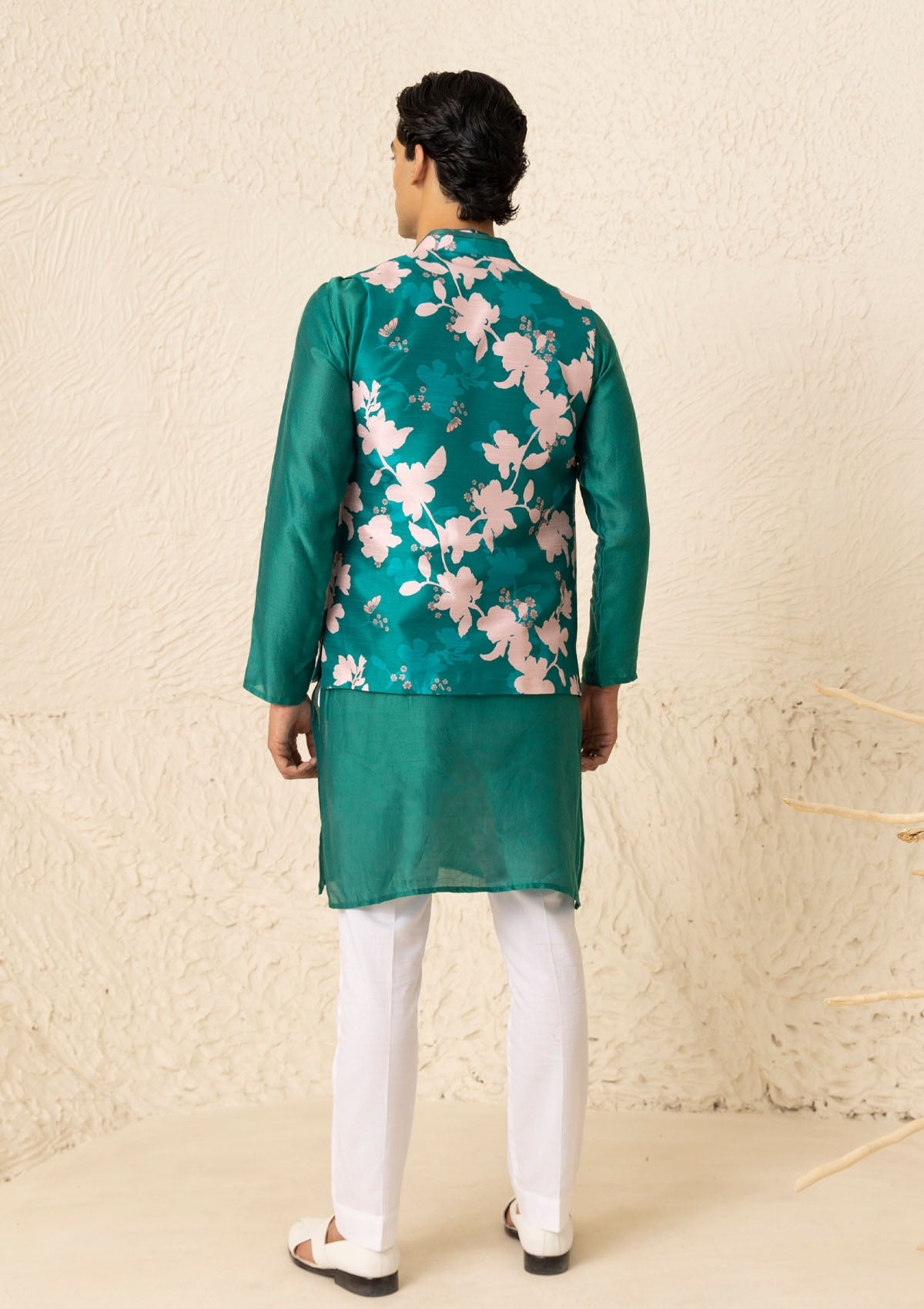 Bagh Emerald Bundi Set