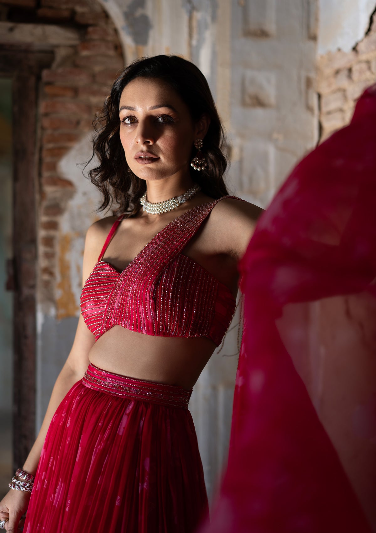Bagh Peony Lehenga Set