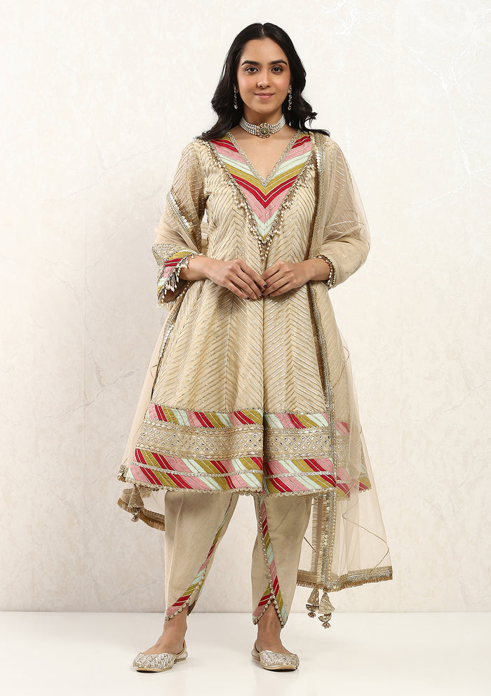 Ivory Gota Kurta Set