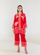 Sun and Sky Scarlet Kurta Set