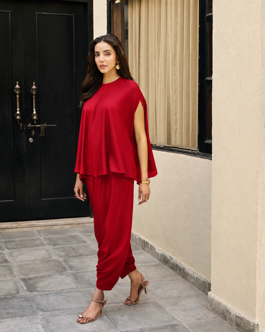 Ruby Draped Co-ord Set
