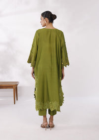Sage Florale Kaftan Set