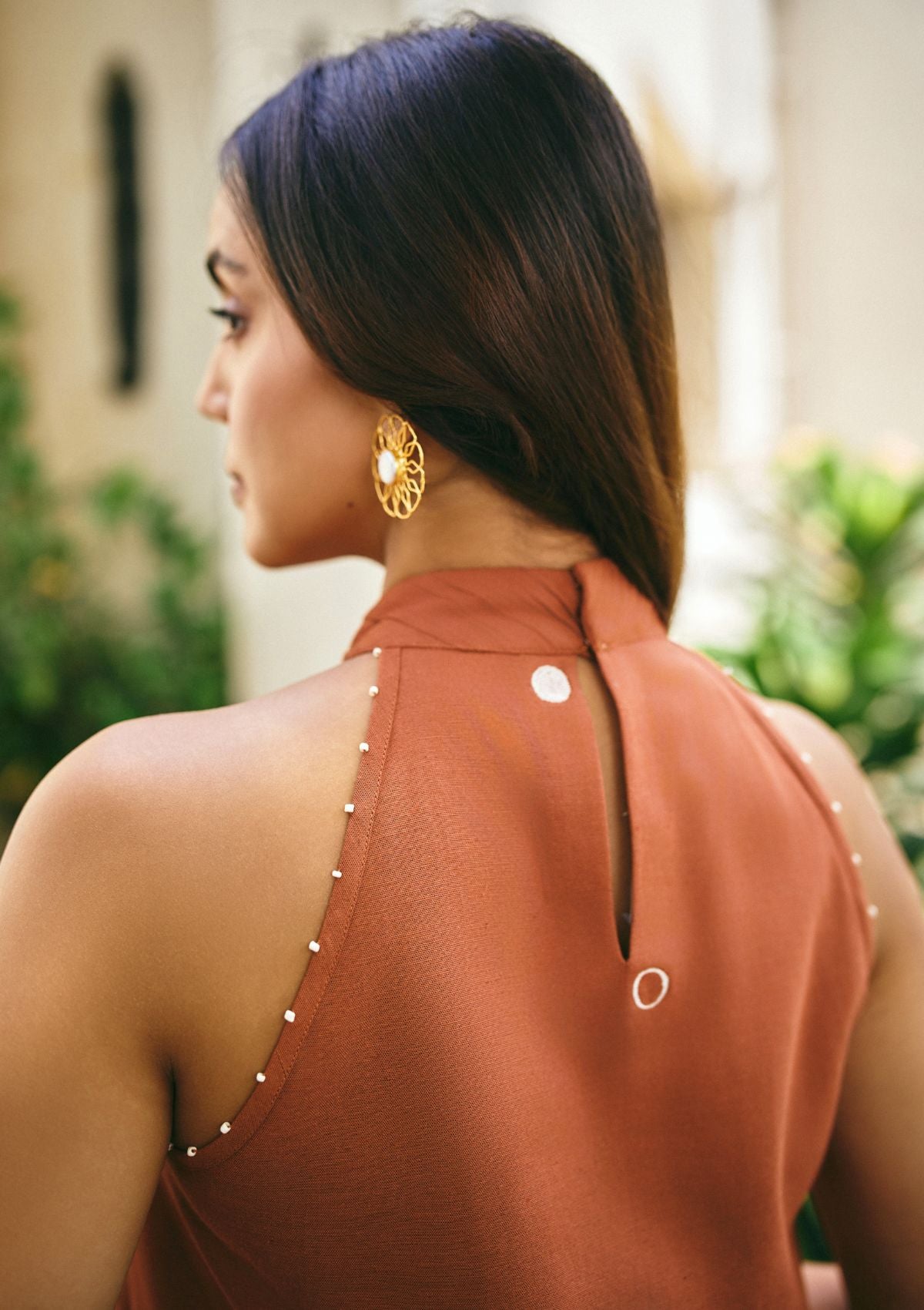 Terracotta Balloon Pant Set