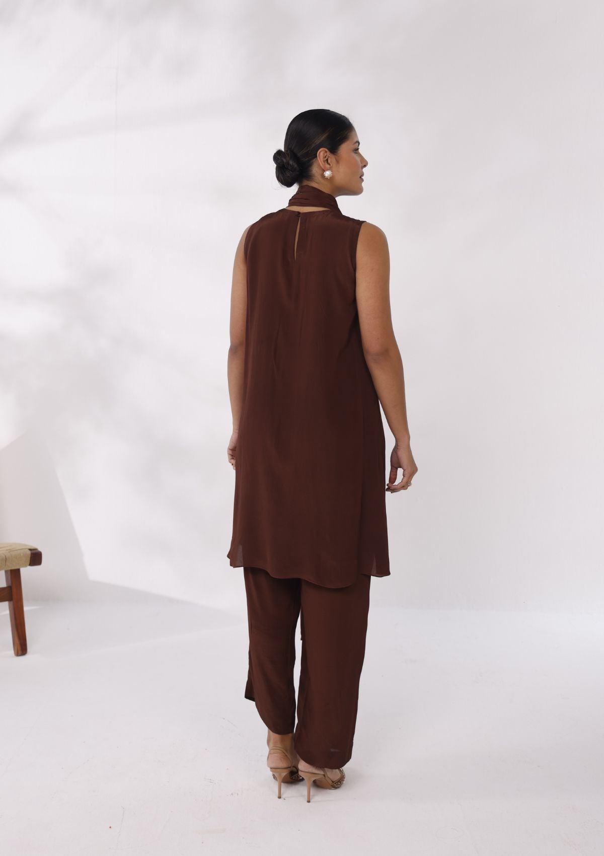 Mocha Drape Co-ord Set