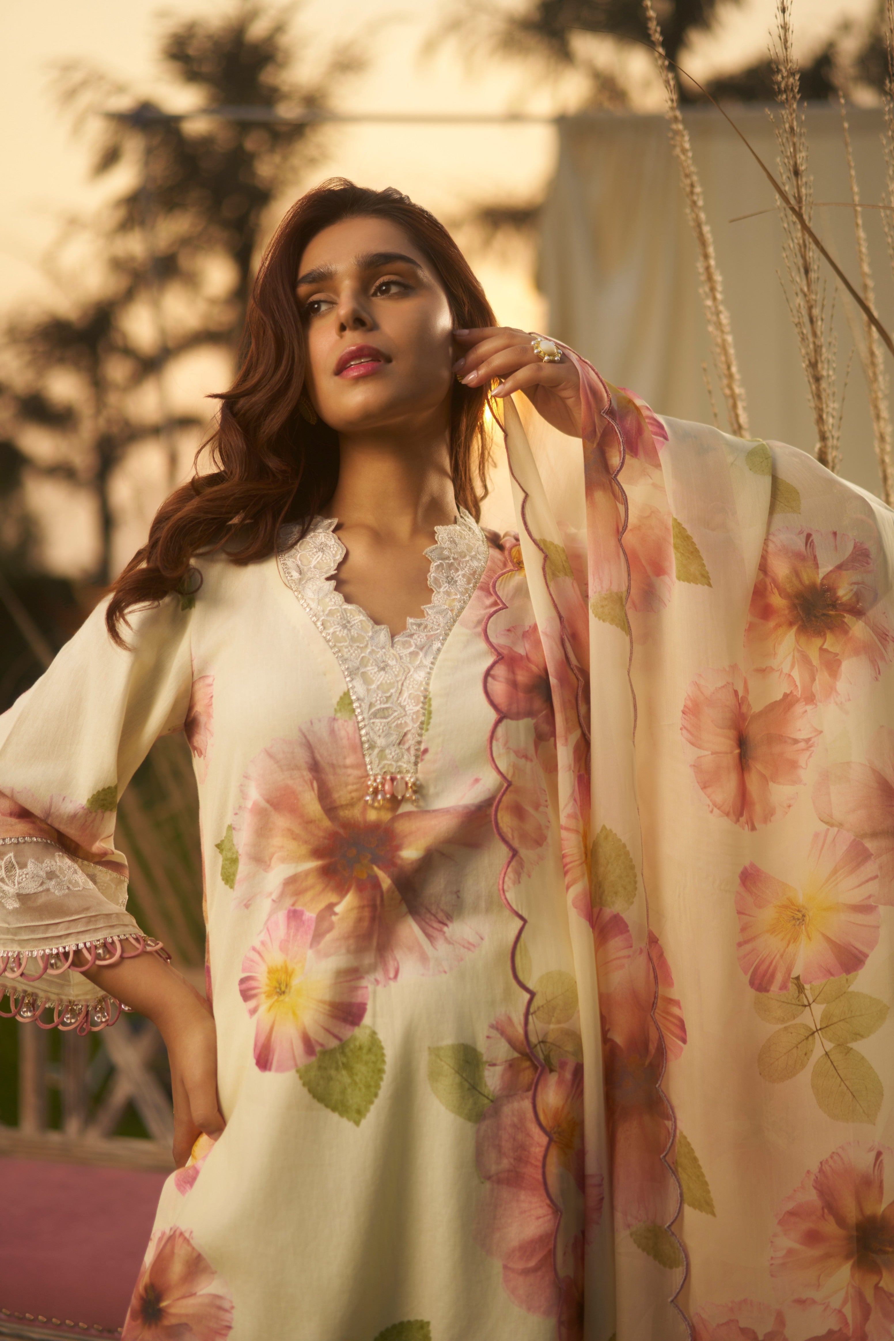 Suhani Ivory Cutwork Kurta Set