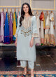 Powder Blue Gulmarg Pheran Kurta Set
