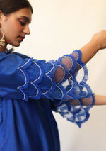 Bagh Sapphire Scalloped Kurta Set