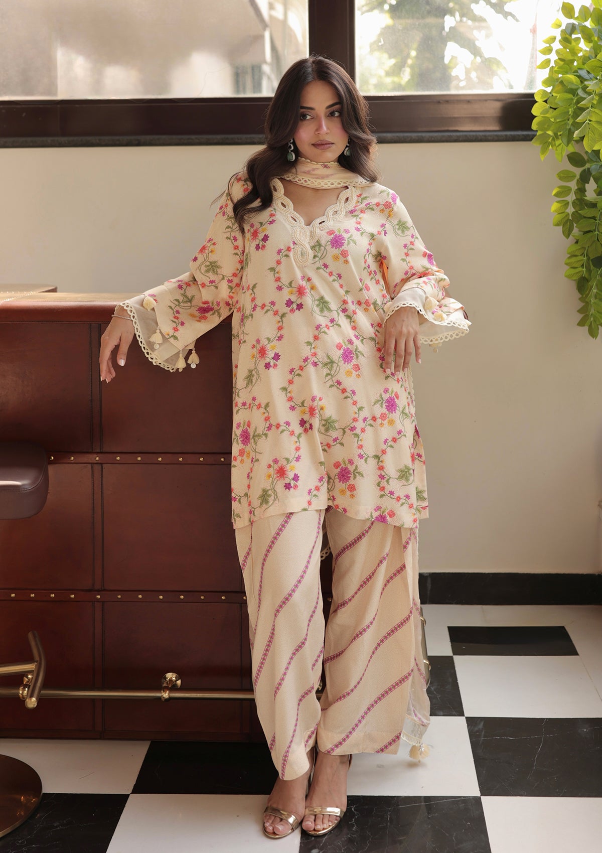 Ivory Braid Kurta Set