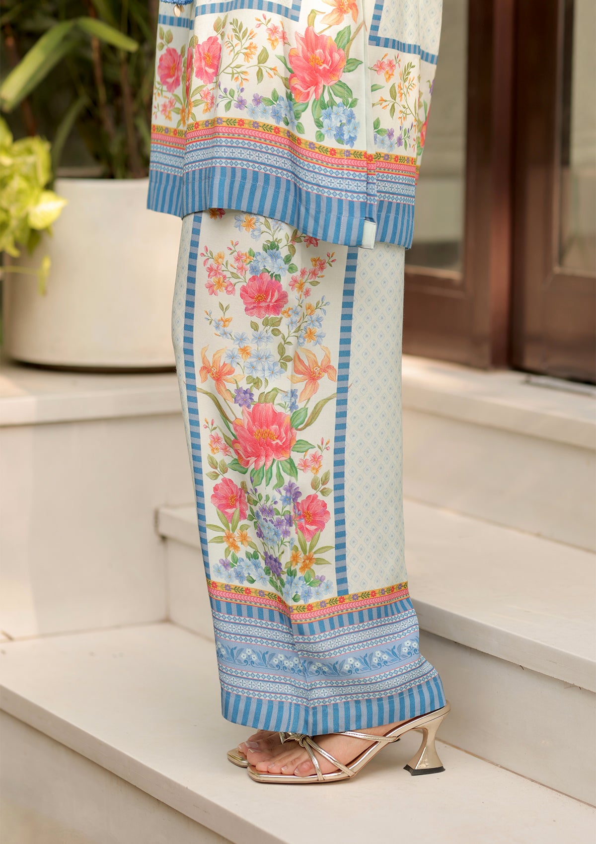 Powder Blue Garden Kurta Set