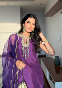 Amethyst Lucknow Farshi Salwar Set
