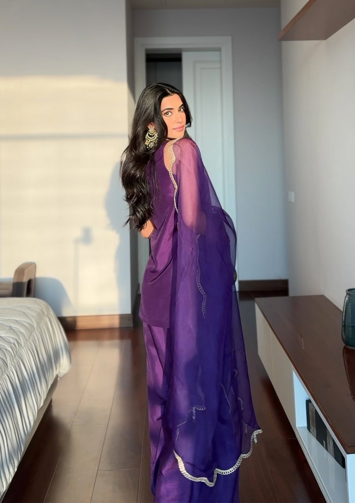 Amethyst Lucknow Farshi Salwar Set