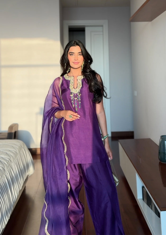 Amethyst Lucknow Farshi Salwar Set