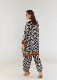 Yin and Yang Black Kurta Set