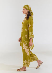 Sun and Sky Sage Short Kurta Set