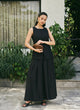 Black Waistcoat Skirt Set