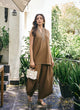 Mocha Pintuck Kurta Set