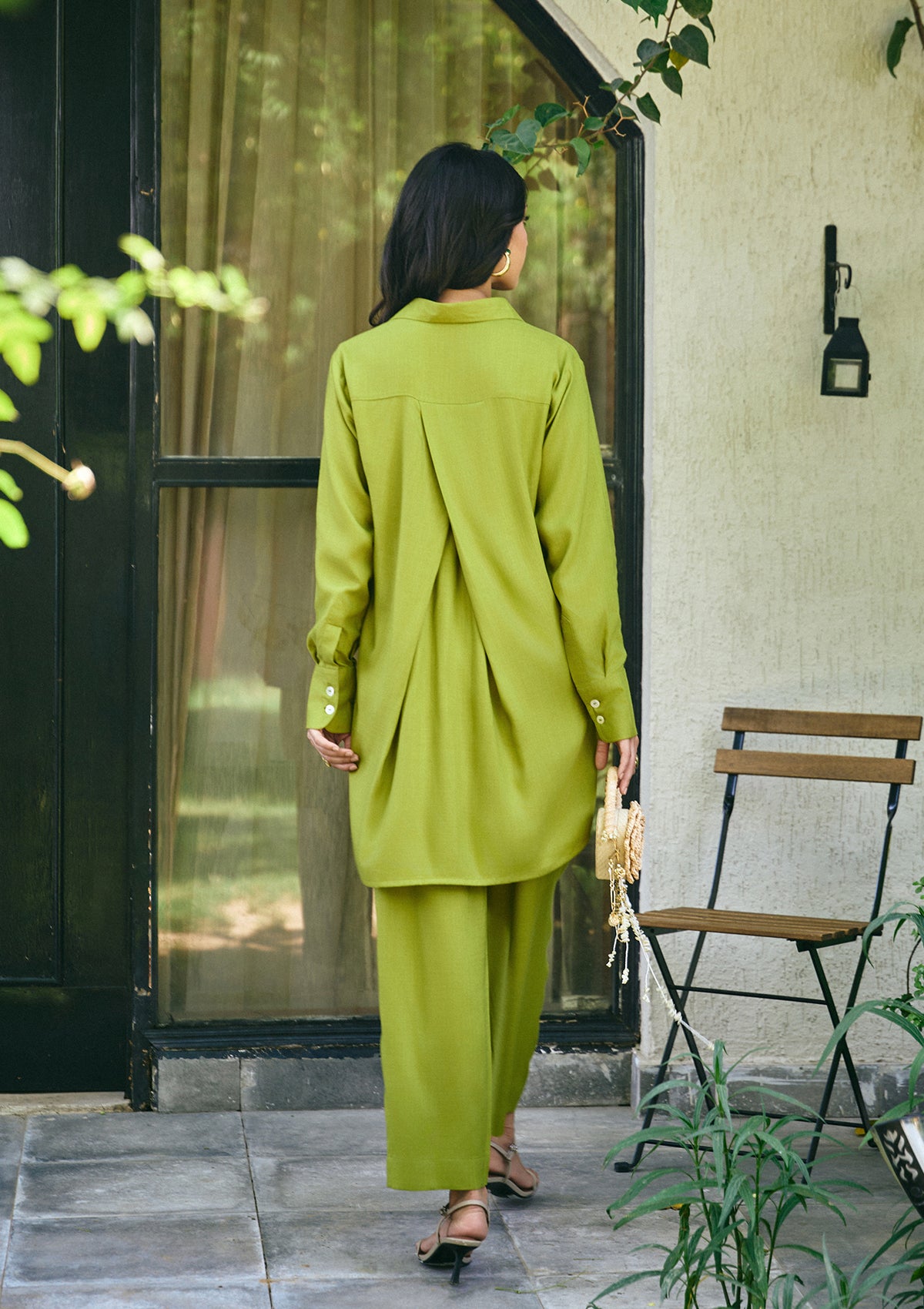 Lime Fringe Co-ord Set