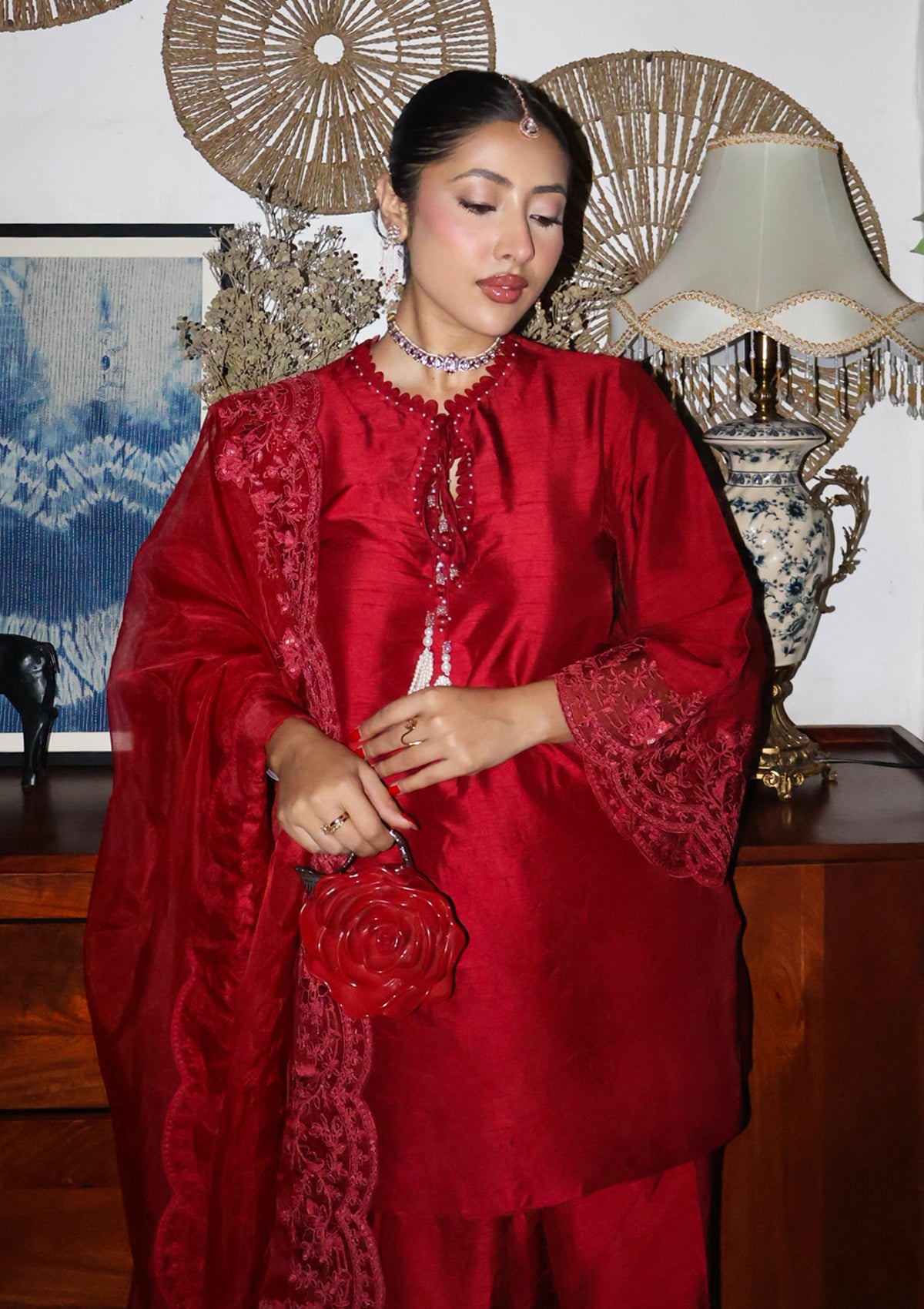 Ruby Mughal Farshi Salwar Set