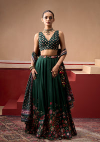 Ira Emerald Lehenga Set