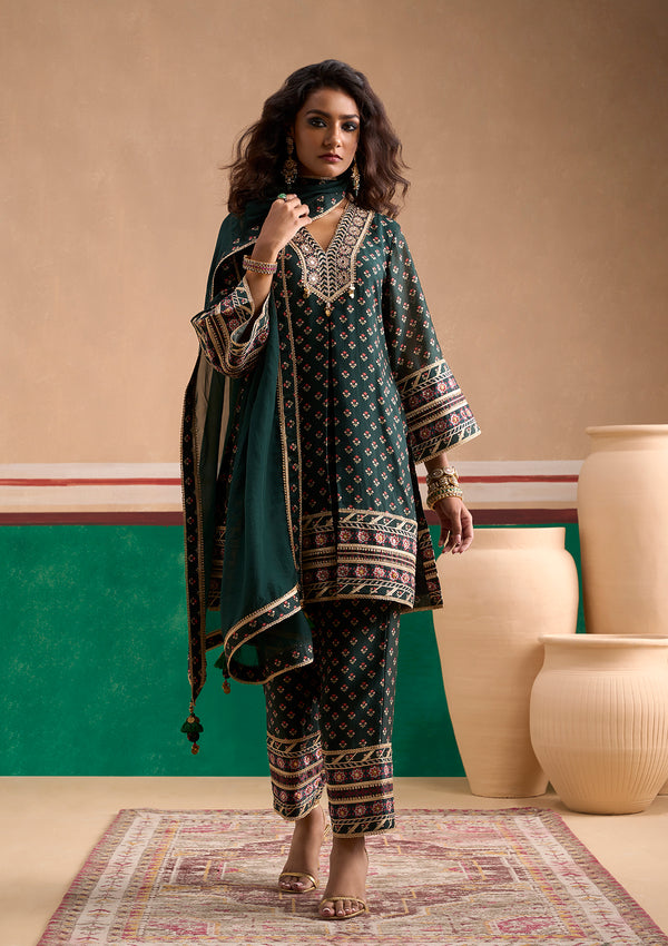 Ira Emerald Kurta Set