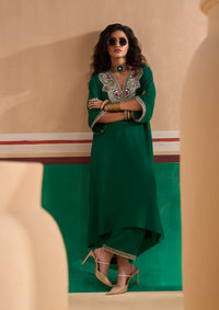 Emerald Pheran Kurta Set