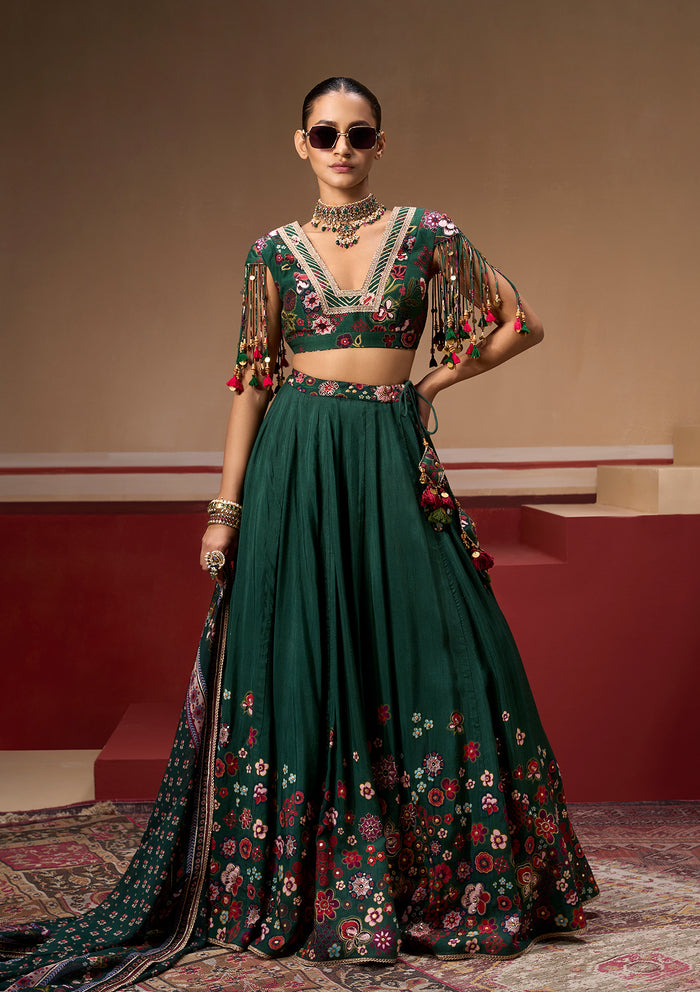 Guldasta Emerald Lehenga Set