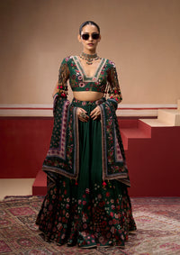 Guldasta Emerald Lehenga Set