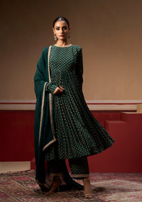 Boondh Emerald Anarkali Set