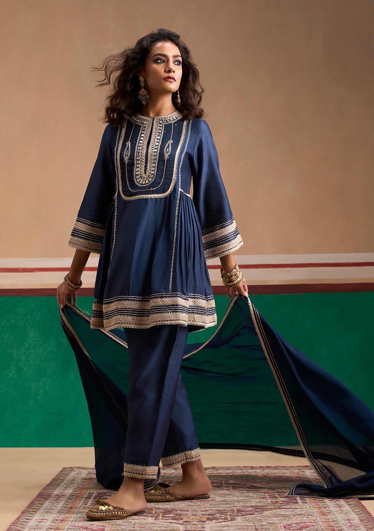 Embroidered Twilight Short Kurta Set