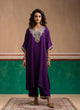 Plum Pheran Kurta Set