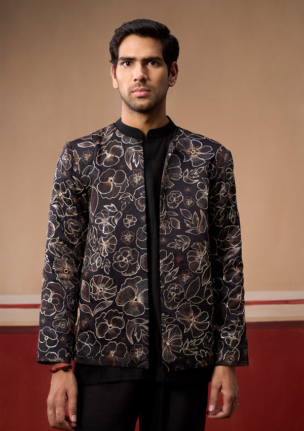 Phool Onyx Jacket Trio Set