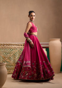 Ira Cerise Lehenga Set