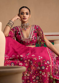 Guldasta Cerise Lehenga Set