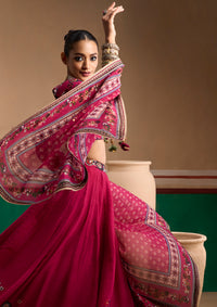 Guldasta Cerise Lehenga Set